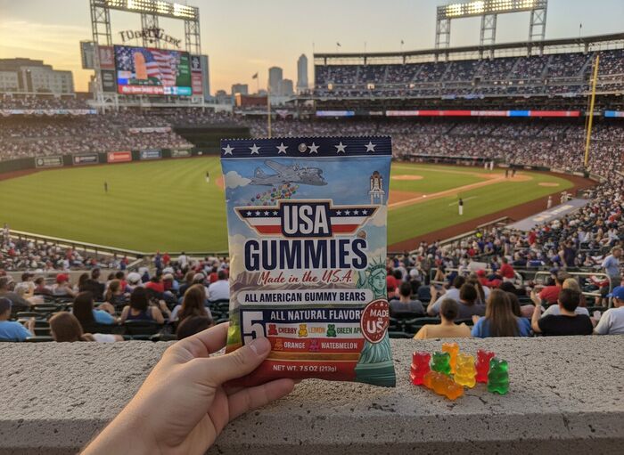 USA Gummies bag — Summer at the ballpark